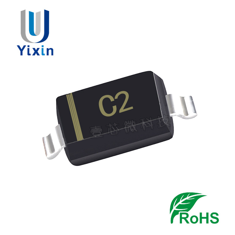 国产替代 MMSZ5222B SOD-123 2.5V 0.5W 丝印:C2 1206封装 稳压管