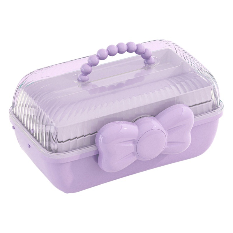GOKA caja de almacenamiento de accesorios para el cabello para niños caja de papelería caja de almacenamiento de escritorio para estudiantes de arte caja de almacenamiento de juguetes hechos a mano