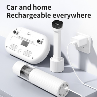 Cross-Border Car-Mounted Household Two-In-One Wireless Vacuum Cleaner Rechargeable Mite Remover Mini Portable Handheld Car Vacuum Cleaner