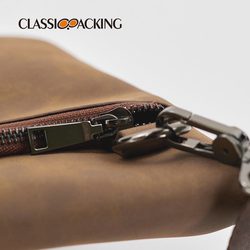 2023 hombres bolsa de negocios retro PU material bolsa de hombro moda creativa todo partido bolsa de cercanías logotipo imprimible