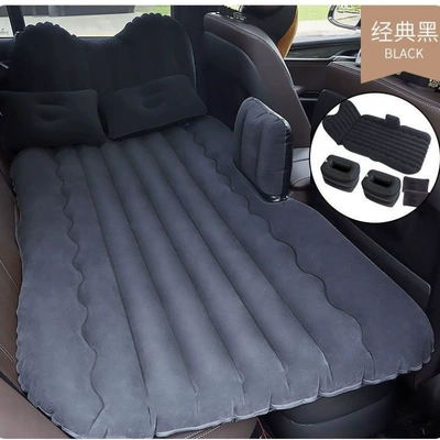 Vehicle-mounted inflatable bed: of cars, SUVs, and other - default-item-huiqi-head-protection-flocked-black-storage-pier-electric-pump-big-discount