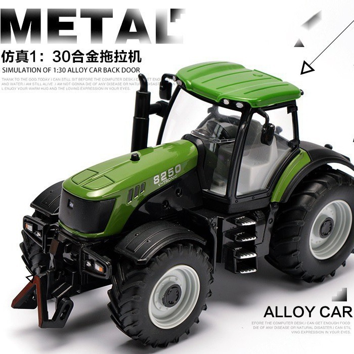 Meizhi 1:30 simulation alloy farmer's vehicle tractor with sound effect pull-back toys children's gifts and accessories
