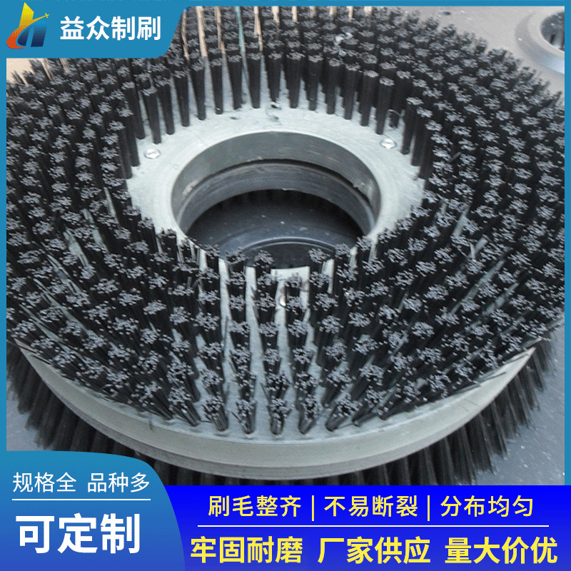 工厂现货多种规格尼龙圆形毛刷 清洗抛光圆盘刷 磨料丝除锈刷