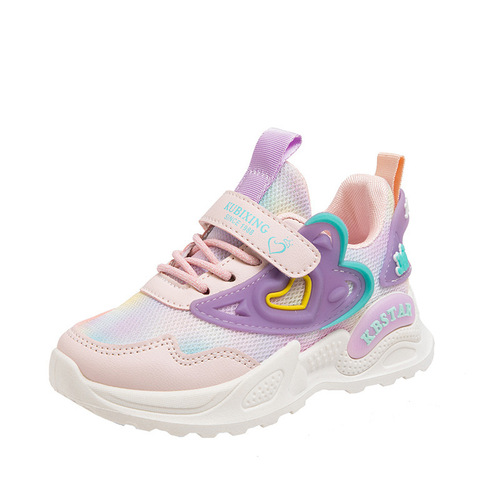 Children's Dual-Grid Sports Shoes for Spring and Autumn, Comfortable Leisure Shoes for Kids, Soft Sole Running Shoes