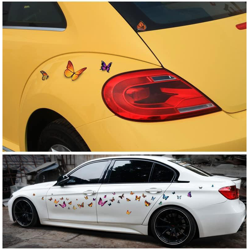 Adesivi auto farfalla vinile impermeabili decorativi insetti_voghion.com
