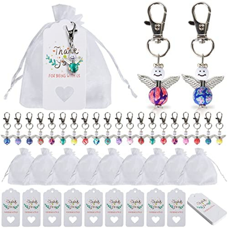 Ángel de la guarda llavero colgante llavero bautismo de boda bebé Luna Llena ducha comunión invitado gracias