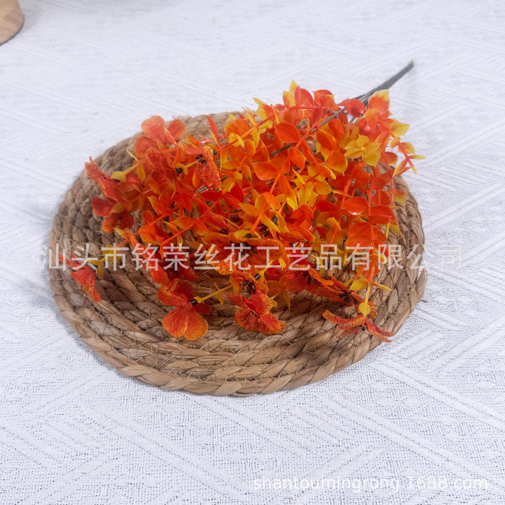 보라색 오렌지 잔디 오렌지 꽃