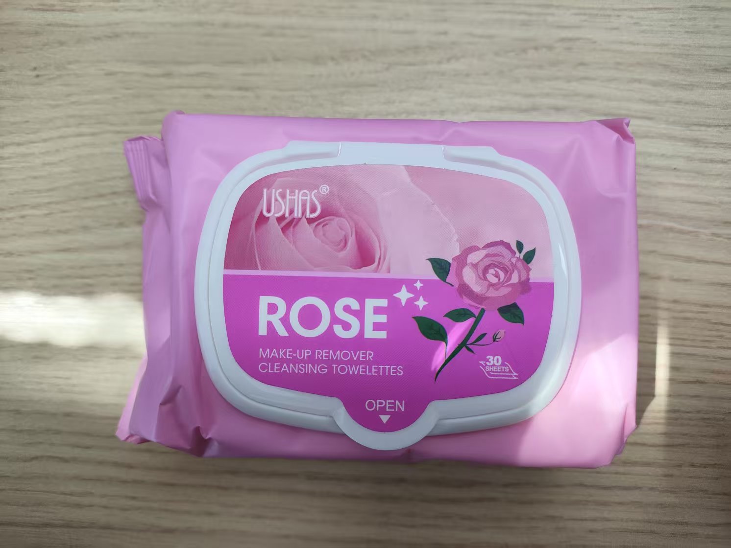 USHAS Desmaquillador de punto transfronterizo europeo y americano Toallitas Desmaquillador desechable Limpieza profunda, suave y no irritante SHA007