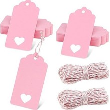 现货波浪头花头镂空爱心牛皮纸吊牌 通用 高端服装吊卡情人节婚庆