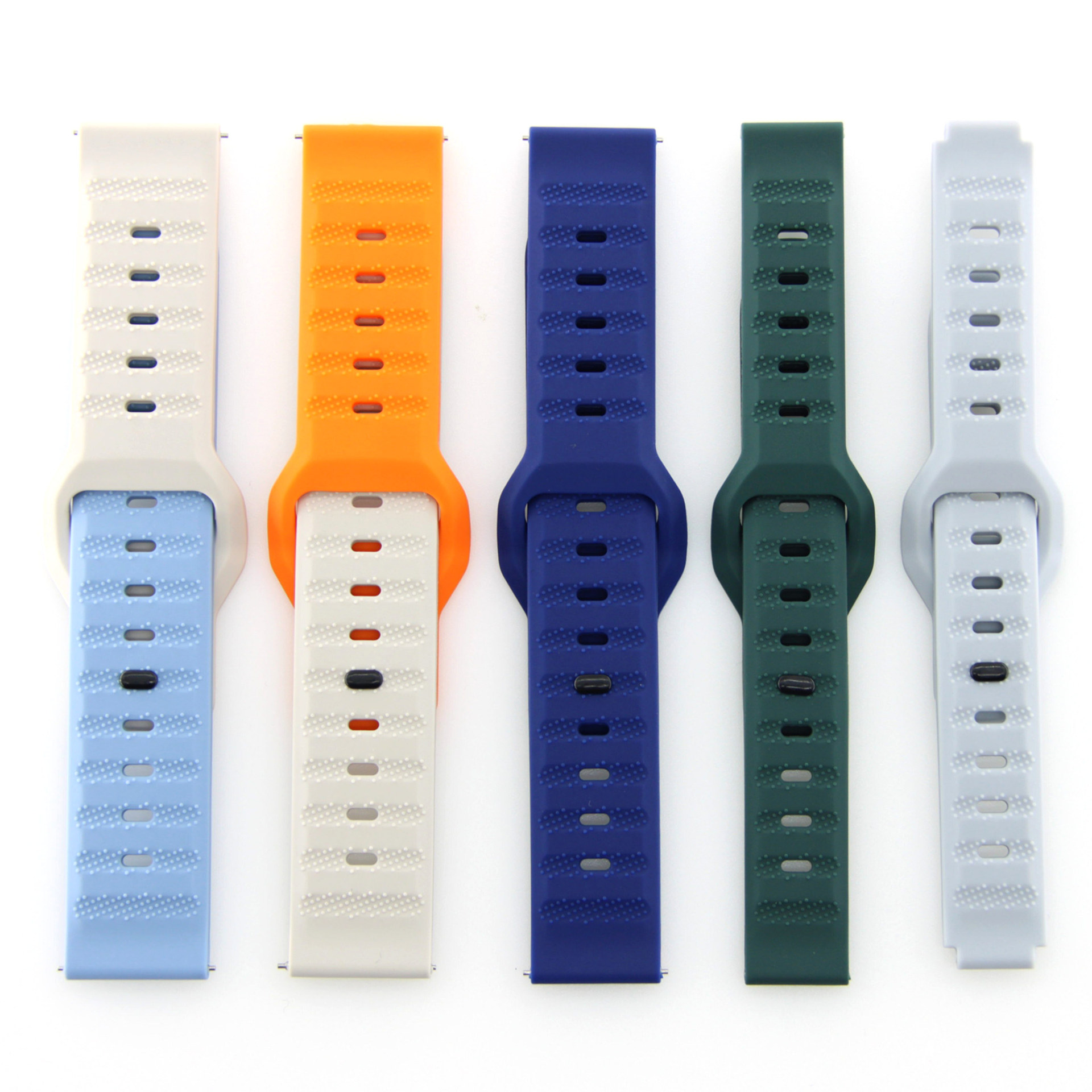 Adecuado para Samsung/Huawei/huami/jiaming/patrón de grano de arroz patrón de puntos correa de silicona 12/16/18/20/22