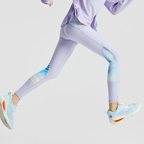 Girl's Children Yoga Pants 2024 Spring New Girls' Outerwear Splicing with Pockets Sports Tight Leggings