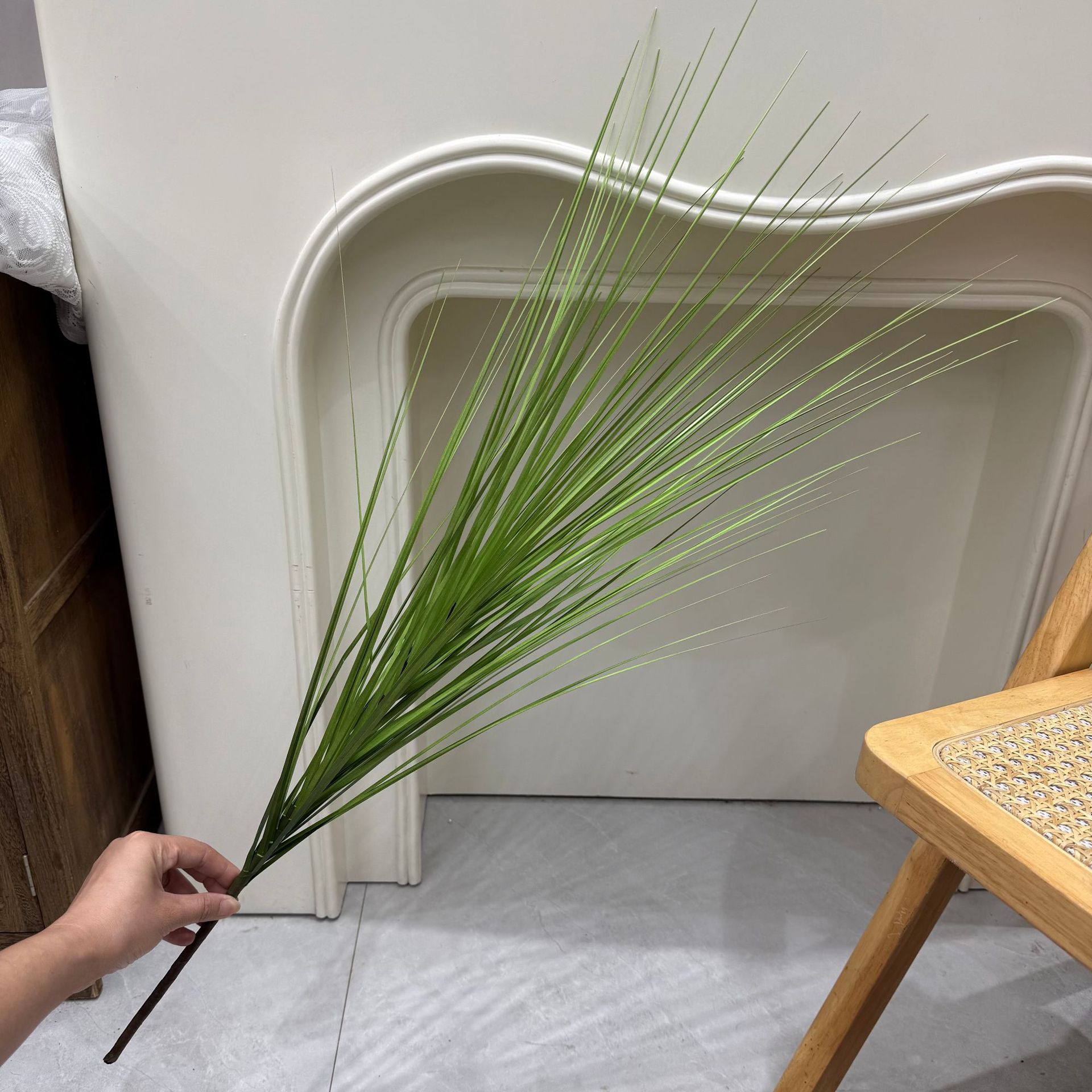 Boda Mori Simulación de flores y plantas verdes Pico de bambú Hierba Simulación de plantas verdes de invierno espárragos Plantas de simulación Escenografía de plantas verdes falsas