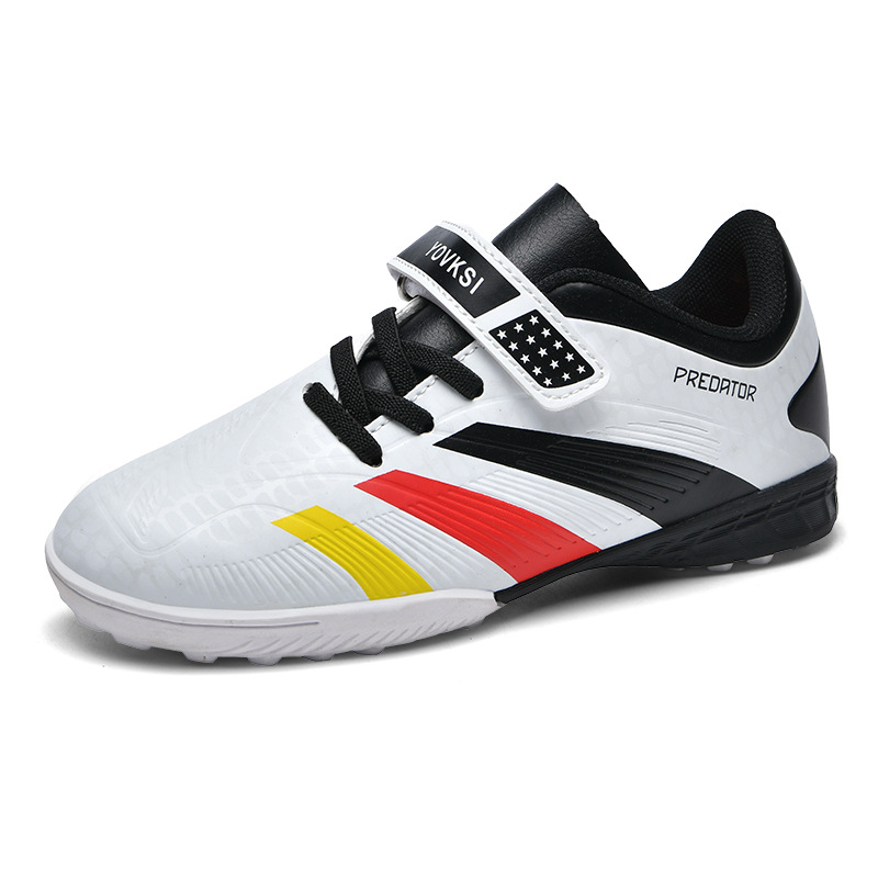 Nuevos estudiantes velcro clavos zapatos de entrenamiento deportivos para hombres y mujeres zapatos de fútbol para niños zapatos de fútbol