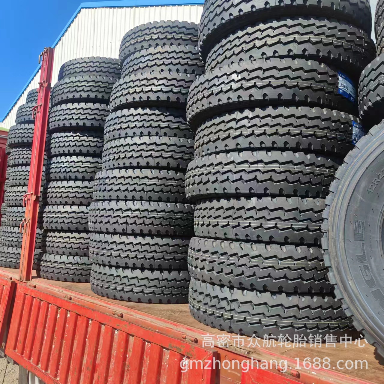 现货三角品牌 12R22.5 13R22.5 TR338老三线花纹钢丝卡车真空轮胎