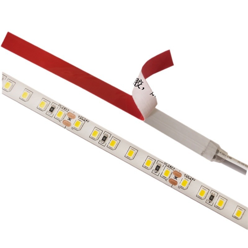 24V placa desnuda tira de luz de parche LED de baja tensión ranura de la lámpara autoadhesiva 20 m sin caída de presión 2835 Barra de luz suave fuente de luz lineal