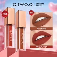 O.TWO.O матовая цветная глазурь для губ, набор TZ017, высокоэнергетическая густая матовая глазурь для губ, улучшает цвет лица и легко окрашивается.