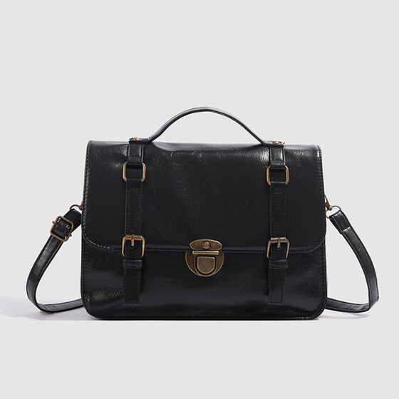 Large Capacity Briefcase Japanese JK Dress Bag Vintage Buckle Messenger Bag College British Style Backpack Crossbody Bag