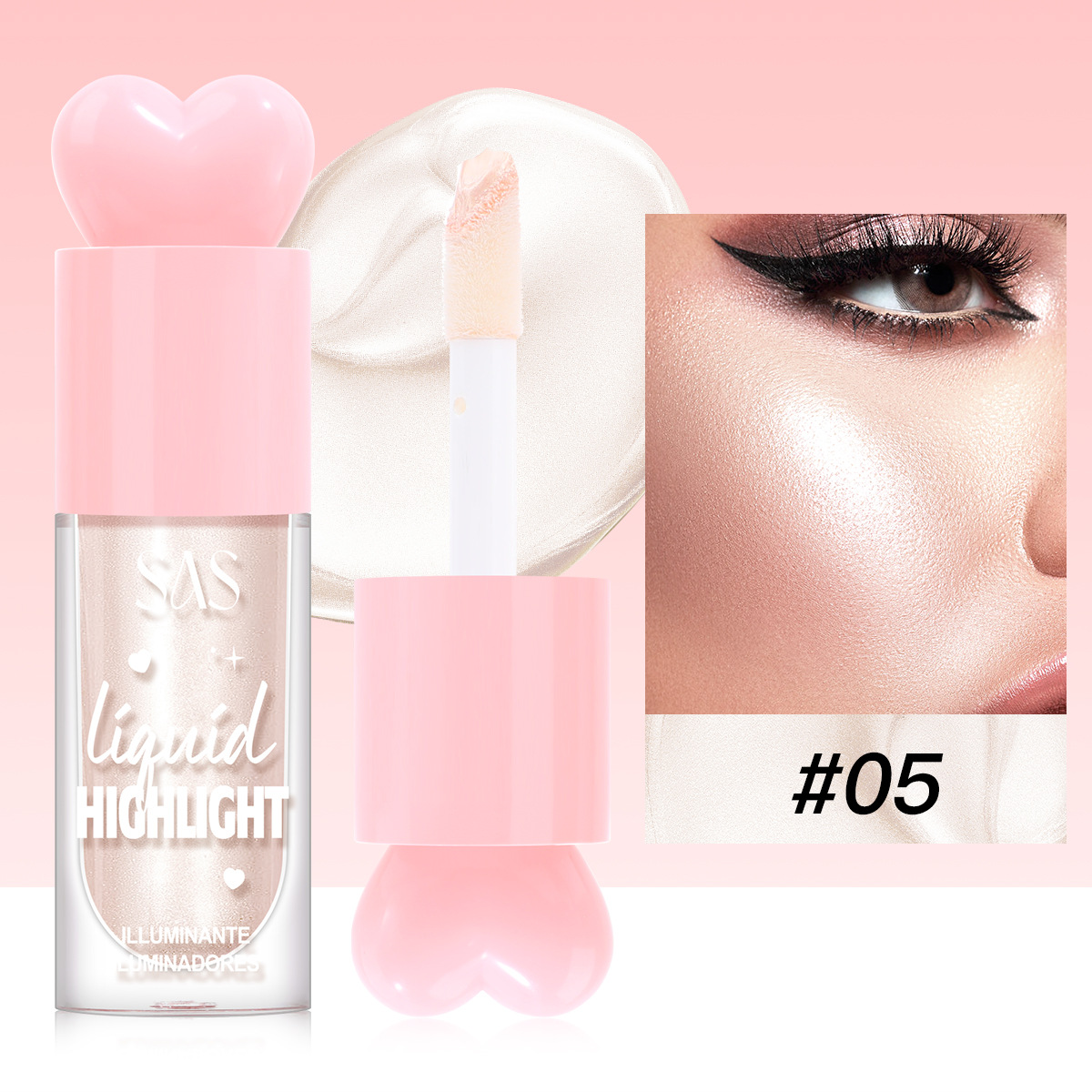 SAS venta caliente líquido transfronterizo de alto brillo, hidratación y reparación de brillo neto de red al por mayor SAC202A B