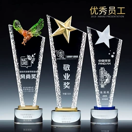 水晶工艺品;奖杯;木质工艺品