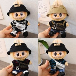 First and Second Generation Labubu Suit Clothes Labubu Baby Clothes Blind Box Keychain Vinyl Doll Sweater Suit Hat Shoes