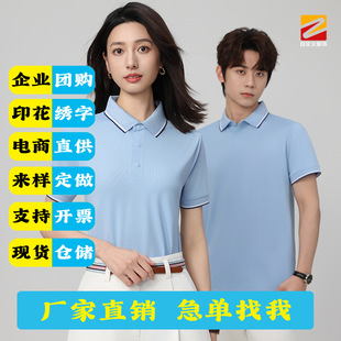 Ice Ammonia Super Cool Seamless Color Lapel Polo Shirt Classy Work Clothes Short-Sleeved Custom Cultural Shirt Embroidered with Logo