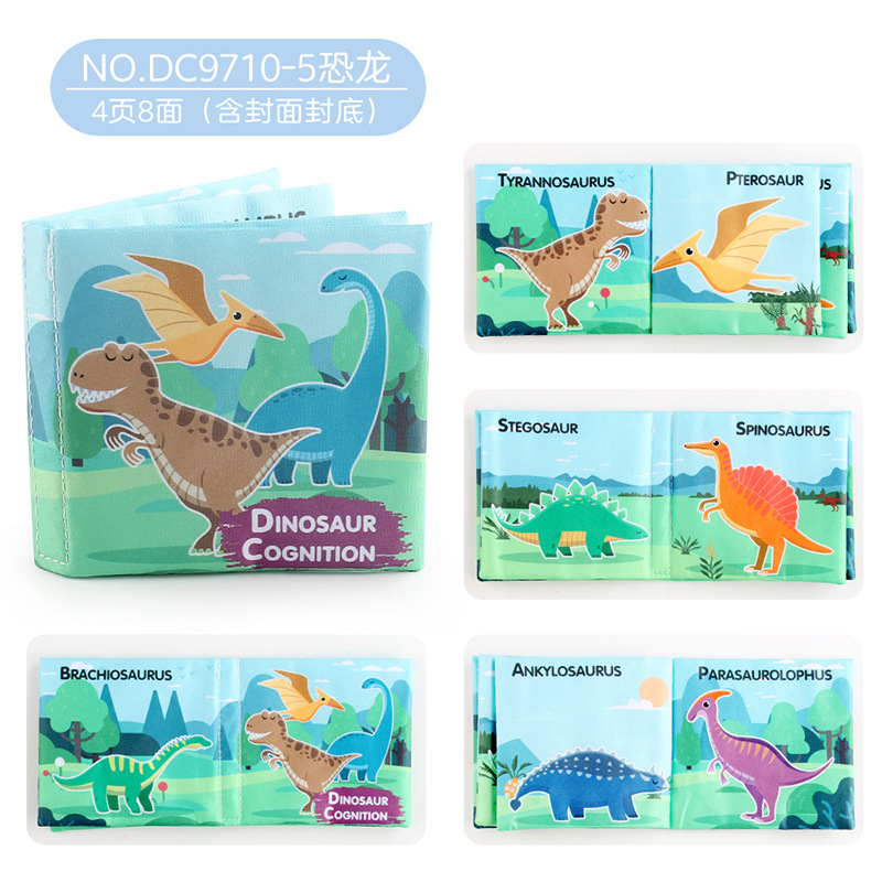 Rompecabezas infantil con papel de timbre educación temprana libro de tela de color digital lavable y a prueba de rasgones libro de tela de Palma de bebé tridimensional