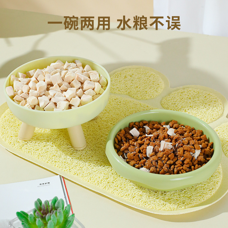 アマゾンの猫の食糧の碗の猫の茶碗の犬の碗の猫の食器の高い顔の値のドーナツの水の碗はペットの碗をひっくり返すことを防ぎます。|undefined