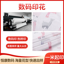 数码印花加工水晶绒面料绒布浴袍睡衣抱枕涤纶面料家纺秋冬适用