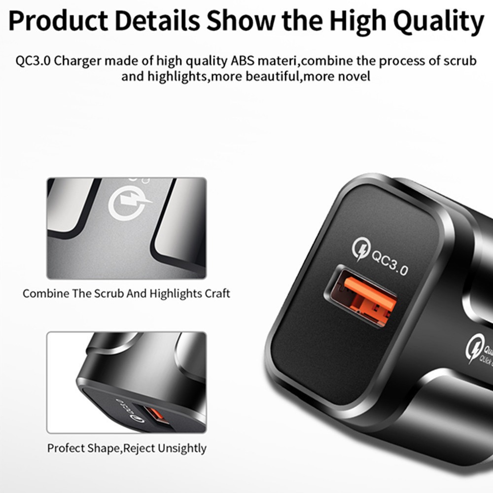 QC3.0 cargador de carga rápida de un solo puerto USB cabeza de carga rápida [Exclusivo transfronterizo] Carga de viaje de Carga inteligente