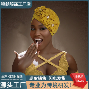 New Foreign Trade African Traditional South American Muslim Black Turtlehead Watermelon Hat Three Decals Casual Cover Cap
