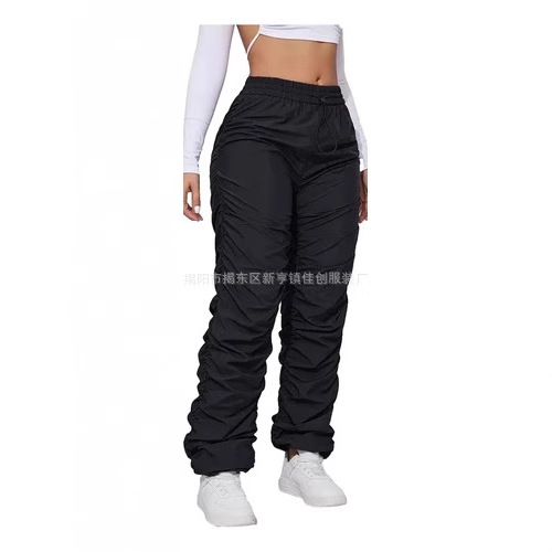 Japanese American Style New Summer Washed Pocket Casual Straight Long Pants Fashion Hip-Hop Japanese Loose Wide-Leg Pants
