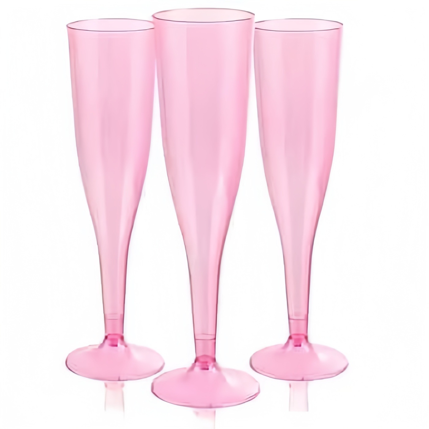 145ml粉色透明香槟高脚杯一次性葡萄酒甜品布丁杯饮料锥形硬塑料