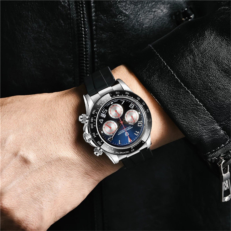 Bojiani PAGANI DESIGN nuevo reloj de cuarzo de los hombres reloj multifunción sincronización de moda hombres reloj impermeable 1687