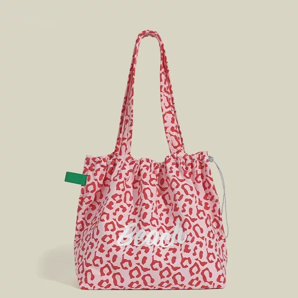 Nylon shoulder tote bag, water-resistant, lightweight, large capacity, suitable for commuting and everyday use