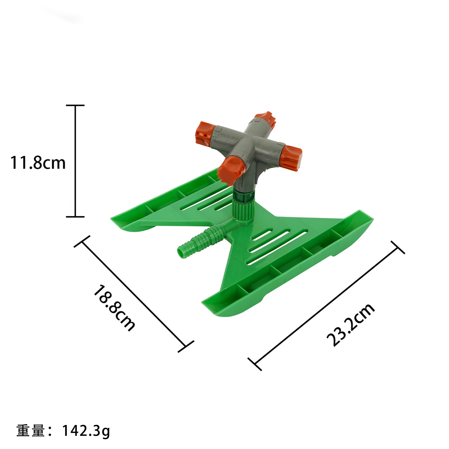 Baishi jardinería simple conexión de agua rociador de césped giratorio automático rociador de jardín giratorio de 360 grados al por mayor