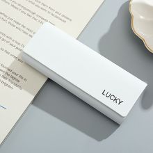 清新简约眼镜盒男女学生ins韩版便携抗压高颜值磁吸网纯色光镜盒