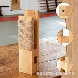 跨境木制跆拳道击打架壁挂式拳击训练架拳击训练工具击打架