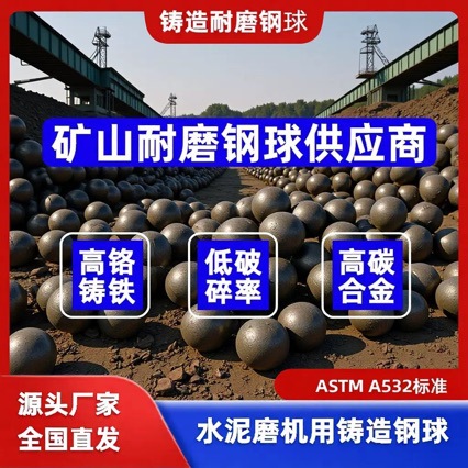 厂家直供高铬铸造钢球 选矿电厂磨机用耐磨合金铸球