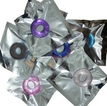 男用硅胶器具多彩水晶锁精环狼牙环情趣成人用品羊眼圈三色光滑环