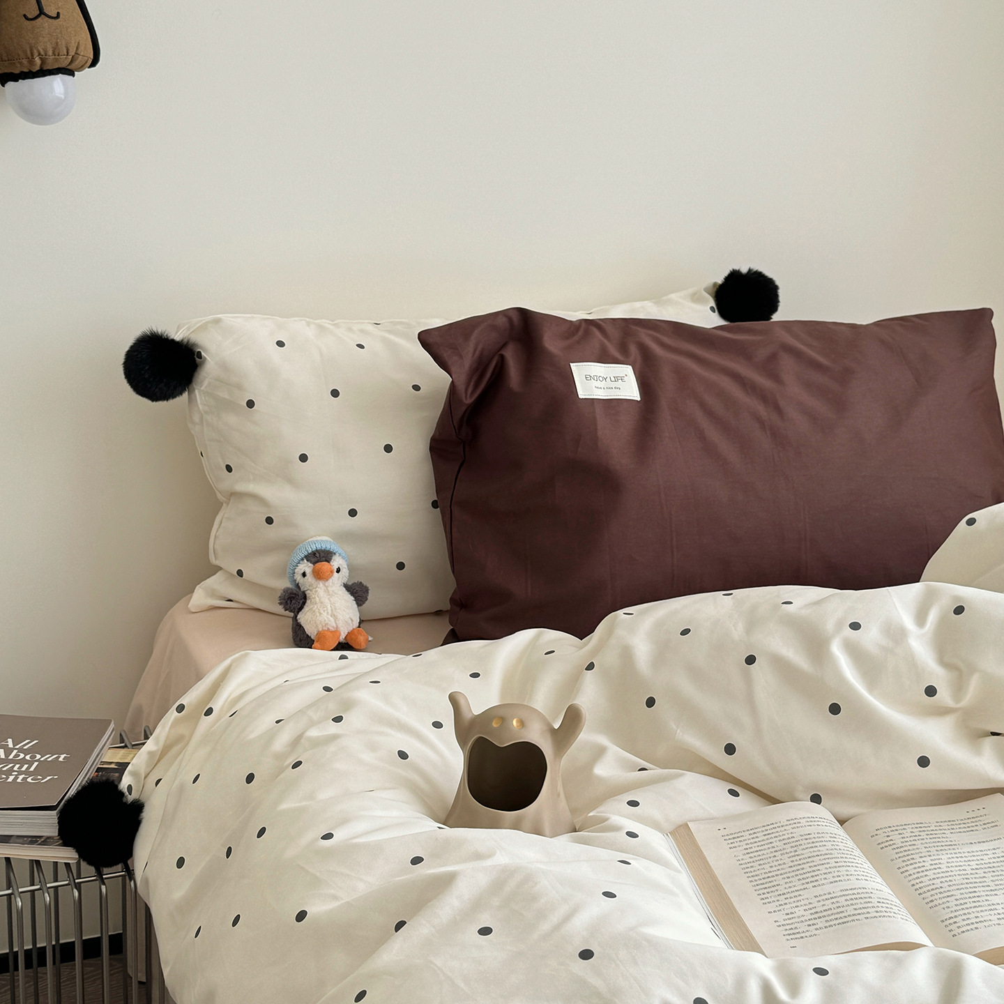 100% algodón ondulado Vanilla White - Mix-Match
