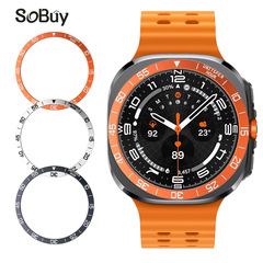 サムスンウォッチベゼルGalaxy watch7 ultra時間スケール保護リング47mm金属リングを適用