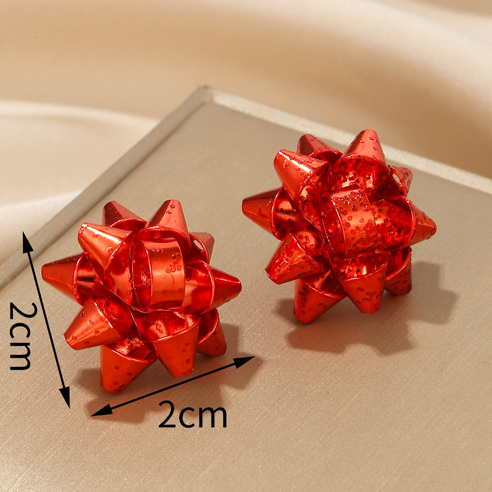 1 Pair Quantity Simple Style Christmas Hat Christmas Tree Bell Alloy Stud Earrings For Women's Festival