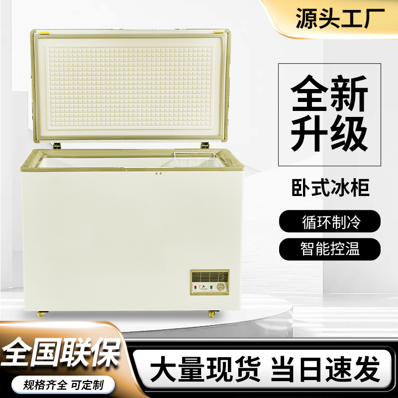 Horizontal Freezer Customized Commercial Freezer Dual Temperature Dual Box Home Restaurant Fresh Meat Freezer Refrigerator Horizontal Freezer Freezer