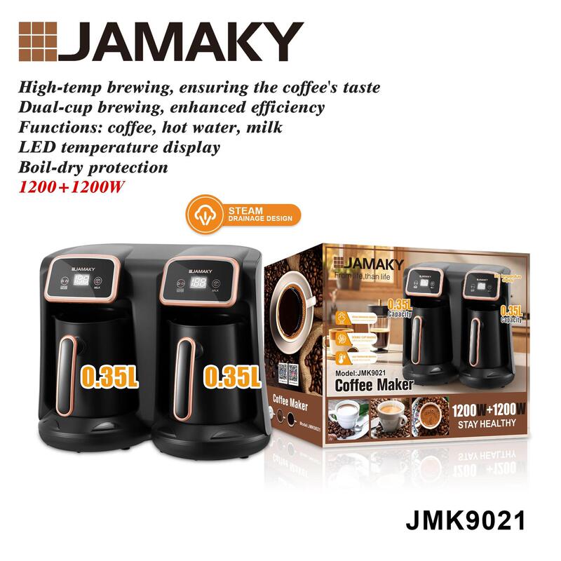 JAMAKY Italian espresso machine, a small, semi-automatic, slow-brewing coffee machine for home kitchens, electric and smart JAMAKY Italian espresso machine, a small, semi-automatic, slow-brewing coffee machine for home kitchens, electric and smart