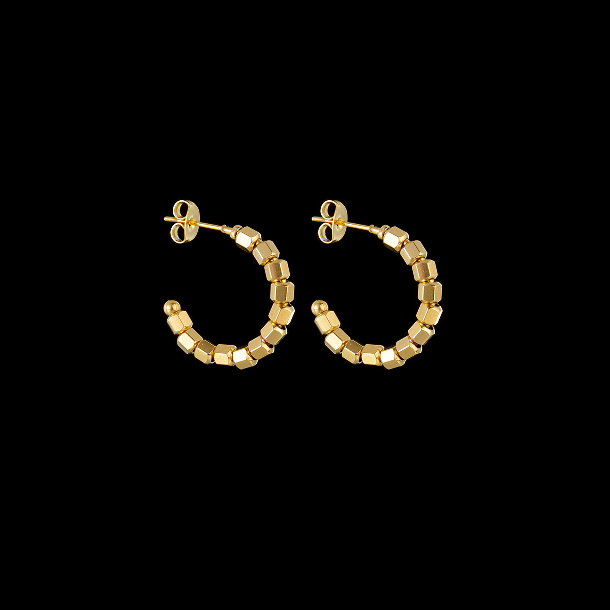 Mode Géométrique Acier Inoxydable Des Boucles D'oreilles Placage Boucles D'oreilles En Acier Inoxydable display picture 4