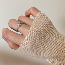 锆石链条方钻戒指女闪爆婚戒平替高级感温柔精致食指简约2025新款