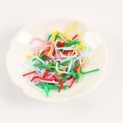 シミュレーション食游ミニストローミニチュア食游カラーミルクカップストロー人形屋ミニ料理道具部品