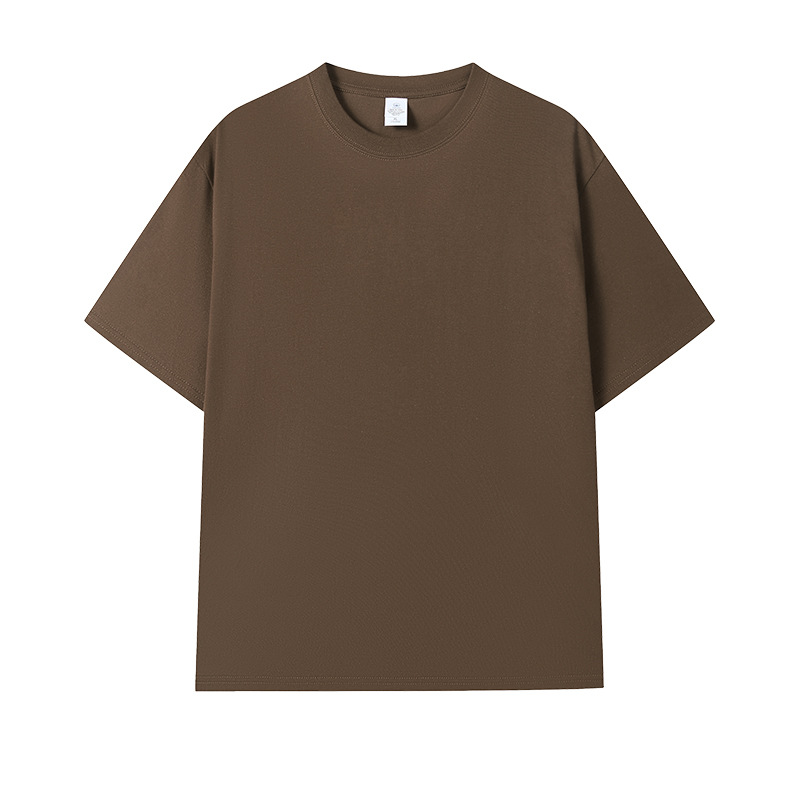 210g 7A antibacteriano fresco verano manga corta cuello redondo overol camisa publicitaria camisa cultural ropa de clase camiseta de algodón personalizado