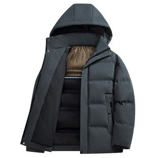 Autumn and winter thickened warm cotton-padded jacket men's Korean fashion hooded casual graphene heated men's cotton-padded jacket