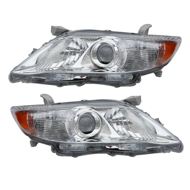 Adecuado para Toyota Camry galvanoplastia faro estándar americano Camry10-11 faros de semi-montaje del coche original